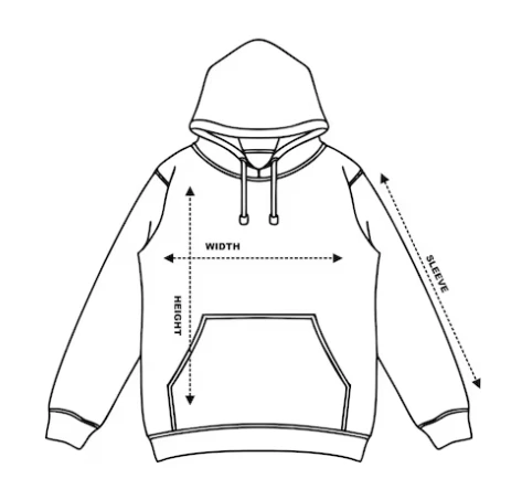 Size Guide Hoodie size reference