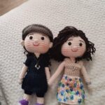 Couple Portrait Doll – Custom Crochet Look Alike Dolls, Personalized Anniversary Gift, Handmade Wedding Keepsake, Unique Gift for Him or Her 1