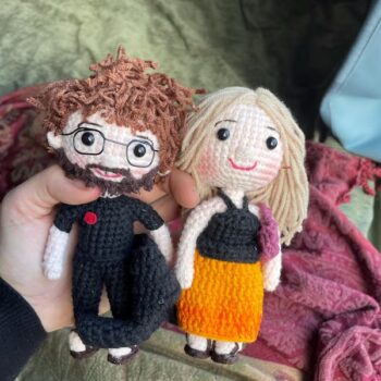 Couple Portrait Doll – Custom Crochet Look Alike Dolls, Personalized Anniversary Gift, Handmade Wedding Keepsake, Unique Gift for Him or Her 1