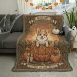 2025 Adorable Fall Pet Blanket – Custom Woven Pumpkin Patch Throw 5