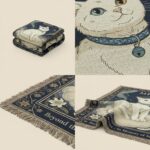2025 Heavenly Pet Memorial Blanket – Personalized Woven Cat Tribute Throw 2