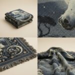Mystical Horse Woven Throw – Ride the Moonlight Cotton Blanket 5