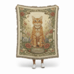 Garden of Memories Pet Remembrance Blanket –Custom Woven Floral