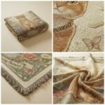 Garden of Memories Pet Remembrance Blanket –Custom Woven Floral