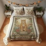 Garden of Memories Pet Remembrance Blanket –Custom Woven Floral