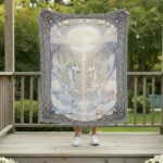 Bound by Light Unicorn Woven Blanket – Mystical Celtic Romance Throw2