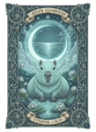 Capybara River Guardian Woven Blanket – Celestial Moonlight Calm