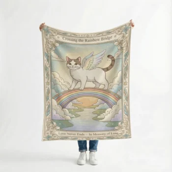 Woven Blanket Memorial - Fleece Blanket Material