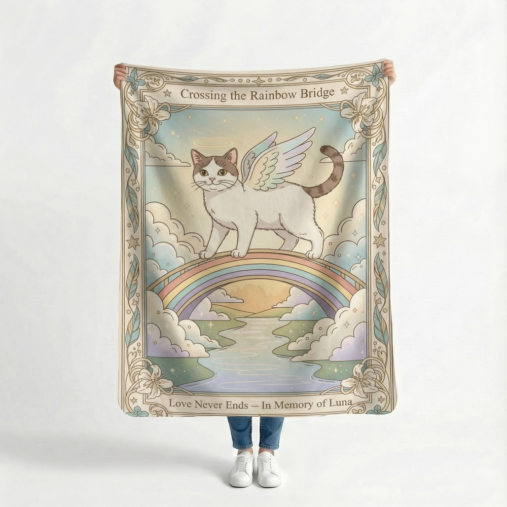 Woven Blanket Memorial – Sherpa Blanket Material Woven Blanket Memorial - Sherpa Blanket Material