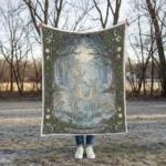 Woven Blanket Stag Doe – Fleece Blanket Material