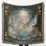 Woven Blanket Stag Doe – Fleece Blanket Material