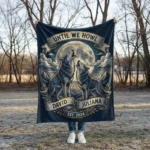 Woven Blanket Wolf Couple – Fleece Blanket Material