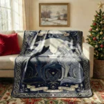 Woven Blanket Wolf Couple – Fleece Blanket Material