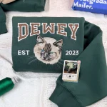 best gifts for mom custom embroidered cat face sweatshirt from photo cat portrai 1