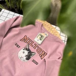 cat embroidered shirts custom pet portrait from photo t shirt sweater unique gif 1