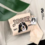 adorable embroidered custom pet t shirt comfort colors dog portrait shirt dog mo 1