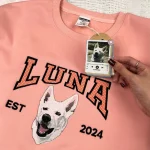 dog lovers gifts personalized pet embroidery shirt or sweatshirt custom pet outl 1