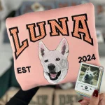 dog lovers gifts personalized pet embroidery shirt or sweatshirt custom pet outl 1