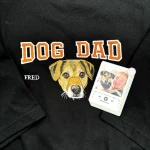 dog embroidery custom pet face from your photo personalized t shirt or sweatshir 1