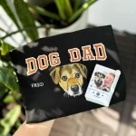 dog embroidery custom pet face from your photo personalized t shirt or sweatshir 1