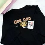 dog embroidery custom pet face from your photo personalized t shirt or sweatshir 1