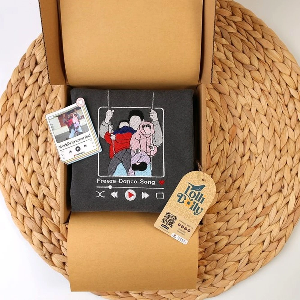 embroidered portrait custom shirt or sweatshirt from photo personalized gift for 4 Embroidered Portrait – Custom Shirt or Sweatshirt from Photo, Personalized Gift for Birthday, Anniversary & Christmas - Image 4