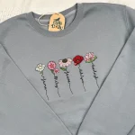 grammy garden embroidered shirt personalized grandma gift with kids names 1