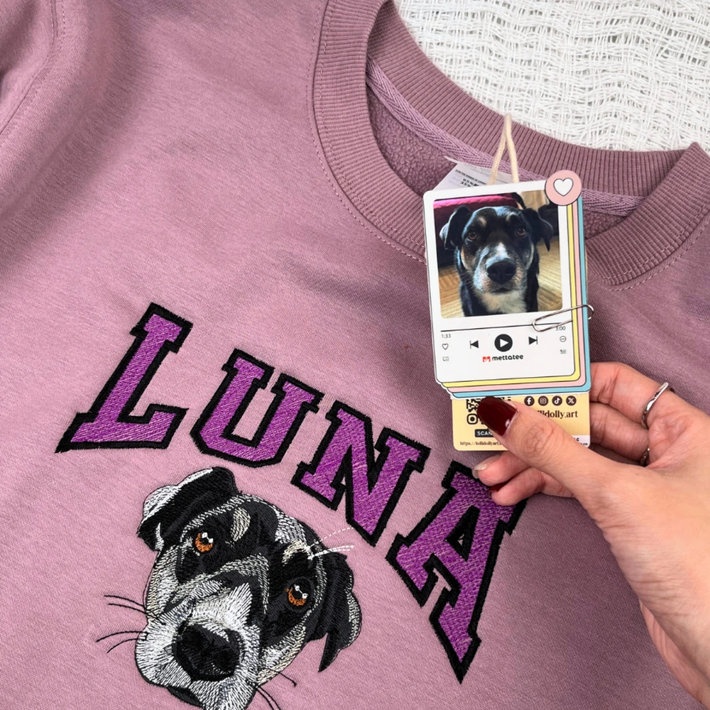 adorable dog face customized sweatshirt personalized pet customized shirts for d 5 Adorable Dog Face Customized Sweatshirt – Personalized Pet Customized Shirts for Dog Lovers - Image 5