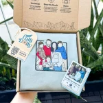 custom family portrait embroidered shirt personalized crewneck from photo unique 1