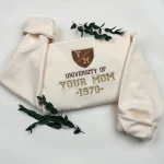 gifts for mom cozy university of your mom embroidered sweatshirt custom year mam 1