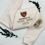 gifts for mom cozy university of your mom embroidered sweatshirt custom year mam 1