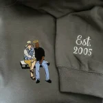 memorial shirt custom embroidered portrait personalized in loving memory gift 1