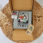 gift for him custom embroidered dad and kids photo shirt personalized fathers da 1