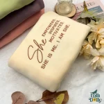 empowering mom sweatshirt positive embroidered mothers day gift for strong moms 1