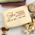 empowering mom sweatshirt positive embroidered mothers day gift for strong moms 1