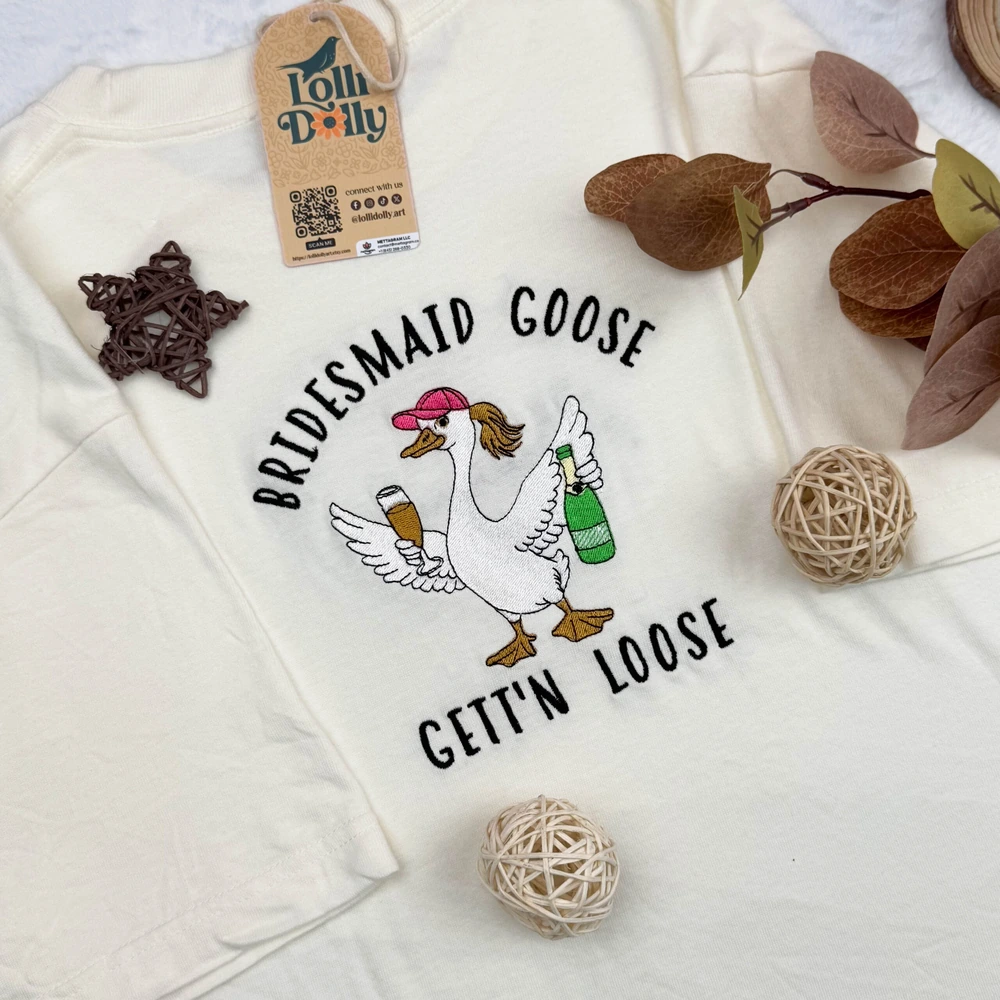 silly goose bridesmaid shirts sweatshirts fun embroidered matching proposal gift 1 Silly Goose Bridesmaid Shirts & Sweatshirts – Fun Embroidered Matching Proposal Gift