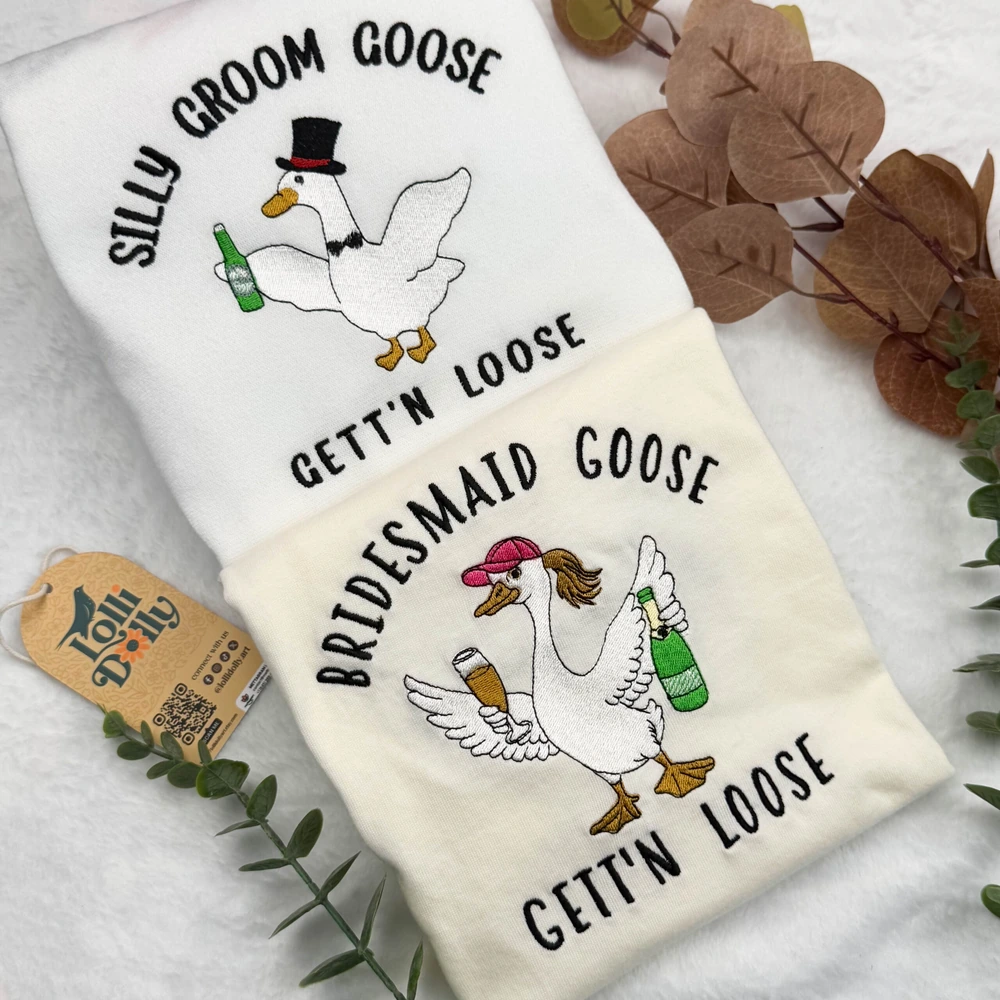 silly goose bridesmaid shirts sweatshirts fun embroidered matching proposal gift 3 Silly Goose Bridesmaid Shirts & Sweatshirts – Fun Embroidered Matching Proposal Gift - Image 3
