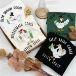 silly goose bridesmaid shirts sweatshirts fun embroidered matching proposal gift 1