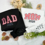 Personalized Mom Embroidered Sweatshirt - Custom Title and Year Embroidery Sweatshirt - Happy Mother's Day Gifts personalized mom embroidered sweatshirt custom title and year embroidery sweatsh 1