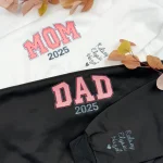 personalized mom embroidered sweatshirt custom title and year embroidery sweatsh 1