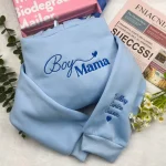 gift for moms custom boy mama embroidered t shirt with kids names personalized m 1