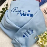 gift for moms custom boy mama embroidered t shirt with kids names personalized m 1
