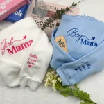 gift for moms custom boy mama embroidered t shirt with kids names personalized m 1