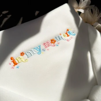 In My Mom Eras Embroidered T-Shirt – Adorable Mother’s Day Swiftie Gift, Taylor-Inspired Mom Shirt, Cute Mom Era Top for Fans