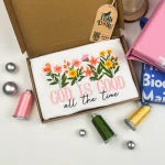 beautiful embroidered god is good wildflower sweatshirt inspirational cottagecor 1