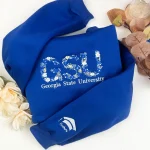 embroidered floral letter beautiful custom college sweatshirt personalized flora 1