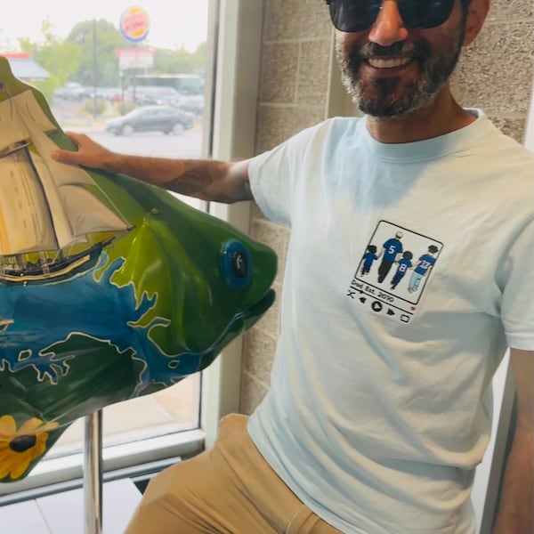 Father's Day embroidered shirt