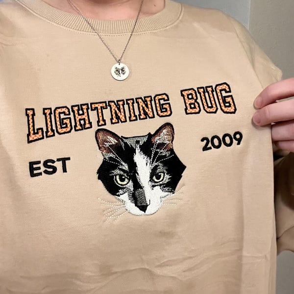 Pet memorial embroidered shirt