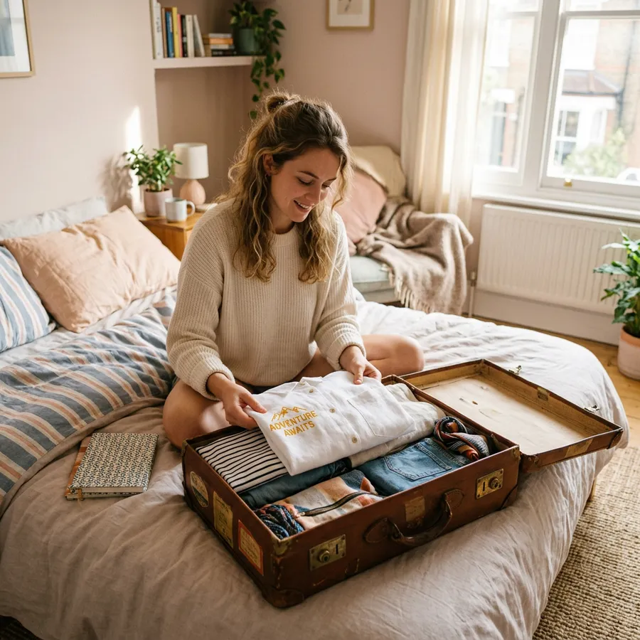 A gallery showcase of different custom embroidered shirts styled for spring vacation