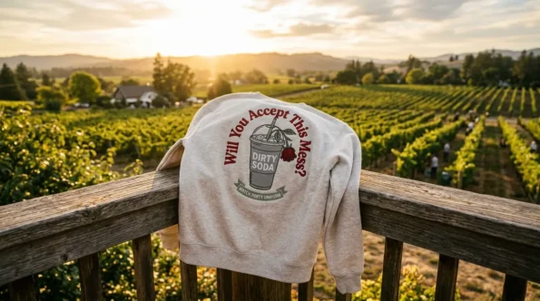 Bachelorette cancelled? Grab this Will You Accept This Mess watch party sweatshirt.